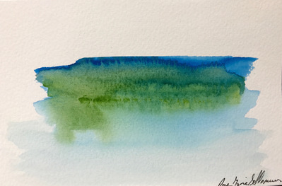 Untitled 42. Oil and ink on paper. 18 x 12 cm. 2017. 