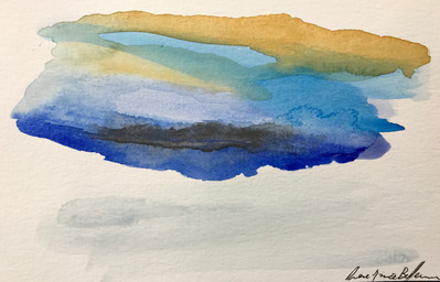 Untitled 62. Oil and ink on paper. 18 x 12 cm. 2017. 