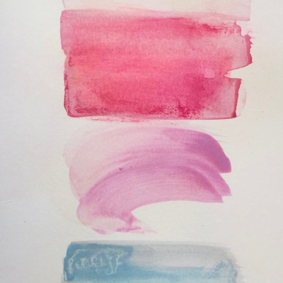 Untitled (32/41). Oil and aquarelle on canvas. 21,5 x 29,7 cm. 2017 