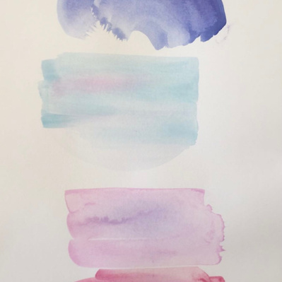 Untitled (31/41). Oil and aquarelle on canvas. 21,5 x 29,7 cm. 2017 