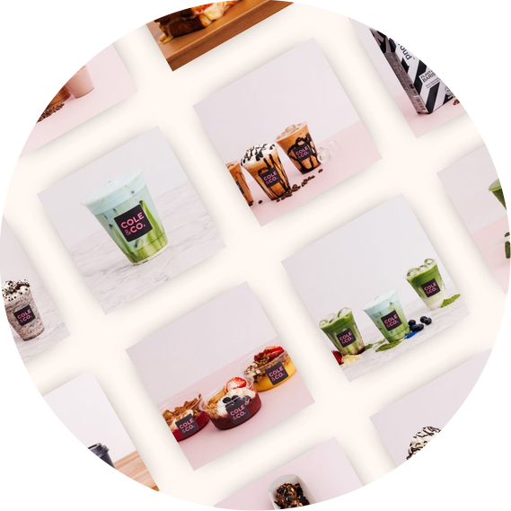 Social Media feed for cafe and restaurant with content for Instagram and Facebook scheduled monthly through social media management in Limerick and Ireland