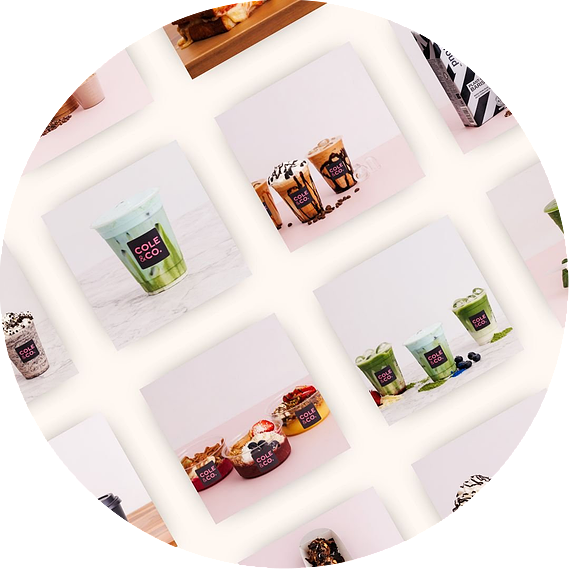 Social Media feed for cafe and restaurant with content for Instagram and Facebook scheduled monthly through social media management in Limerick and Ireland