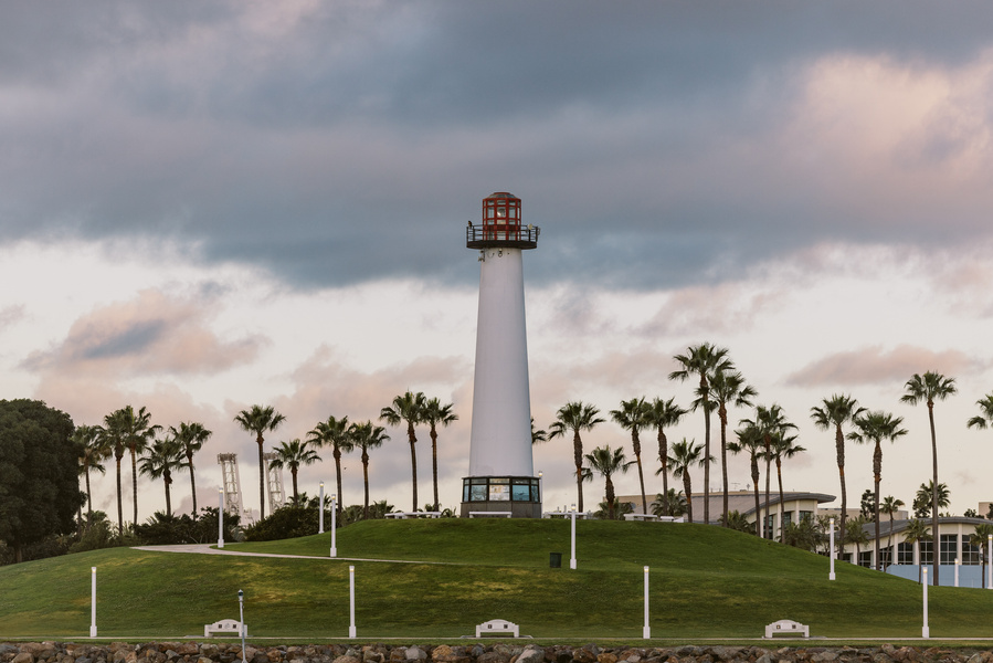 The Lion Lighthouse in Long Beach, California. 