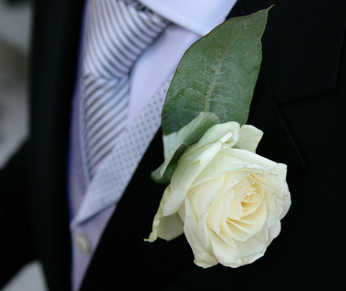 Close up of groom buttonhole flower wedding photographer dublin