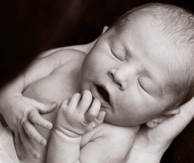 Portrait studio photography of newborn baby black and white Christening Gift Voucher photography