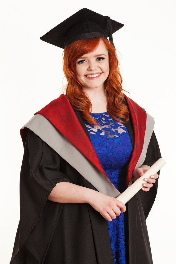 young male graduate student in photo studio graduation photographer Dublin