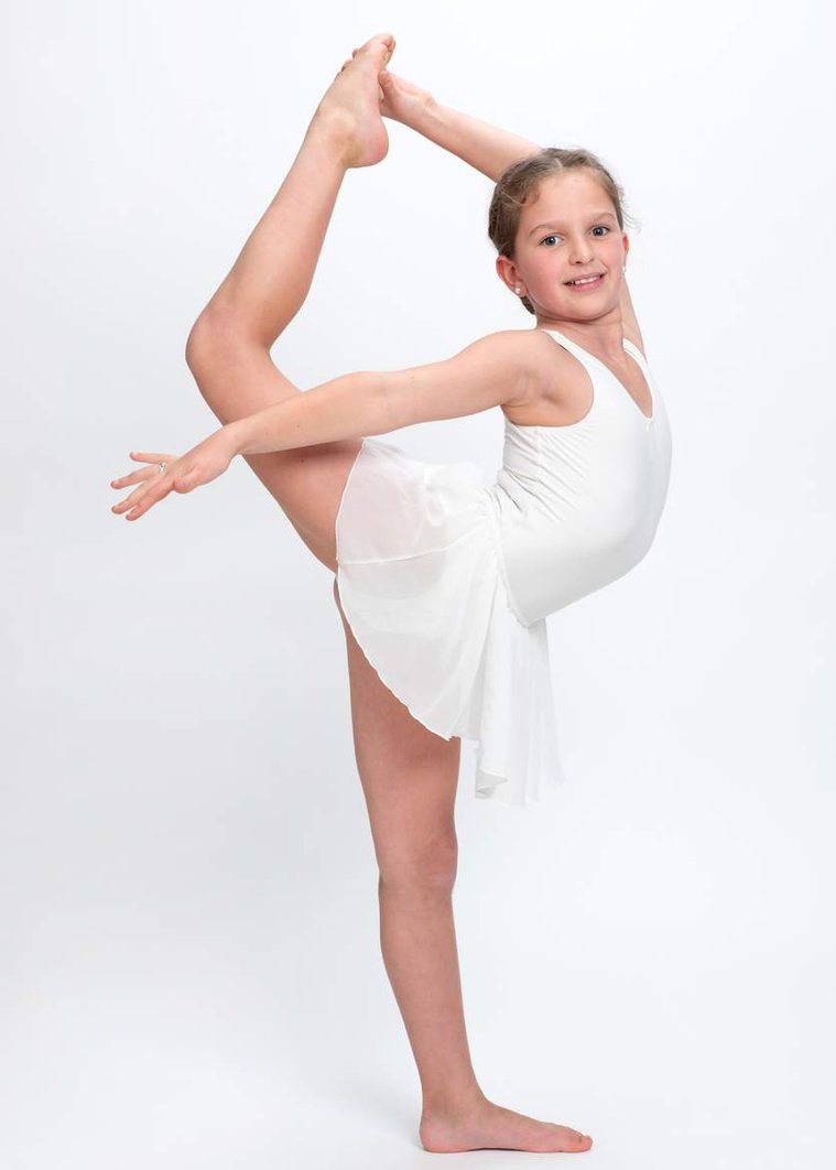 Young girl in ballerina costume in Professional Portrait Photography Studio Dublin Child Actor portfolio casting Headshots