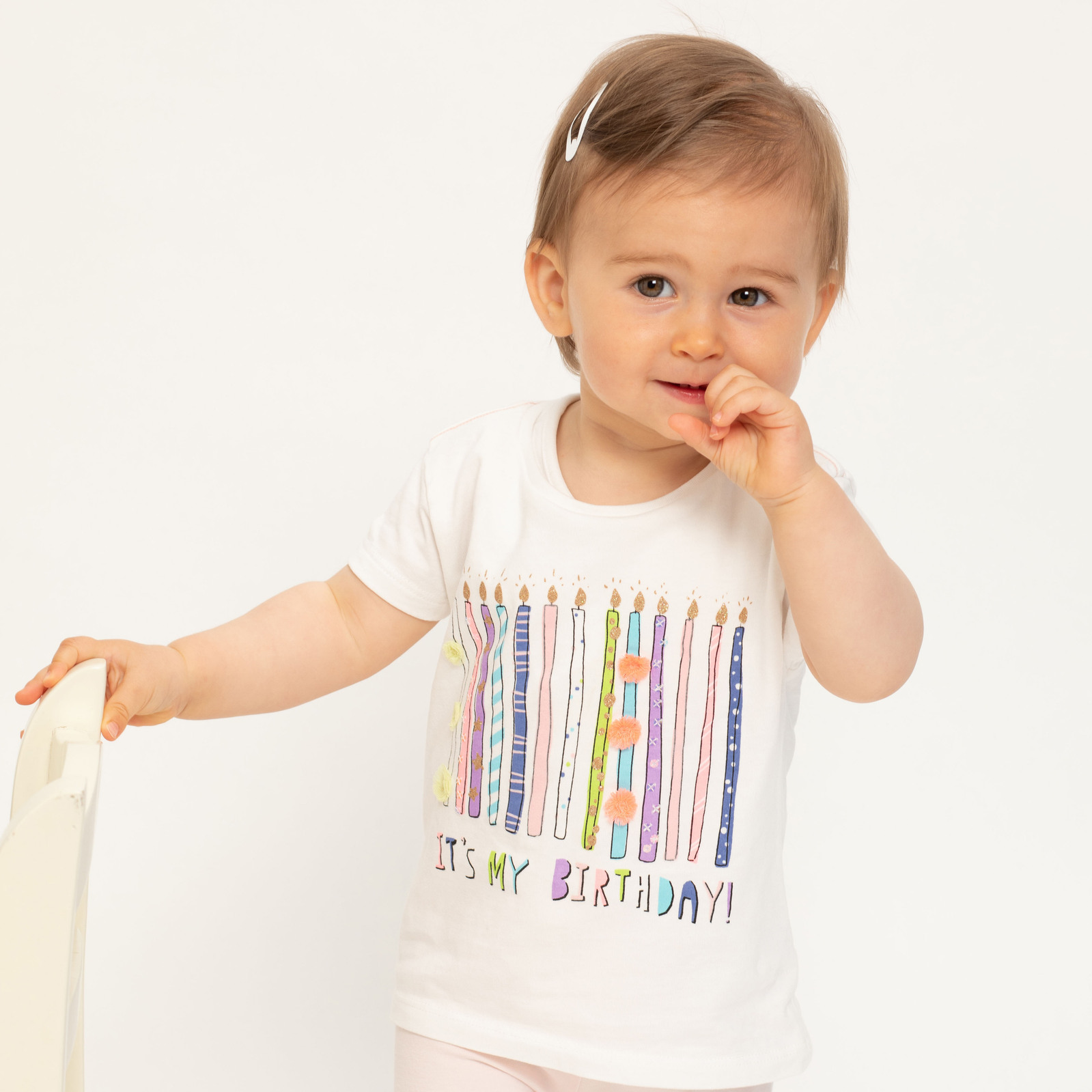 Childs first birthday portrait in professional family photography studio in Dublin 