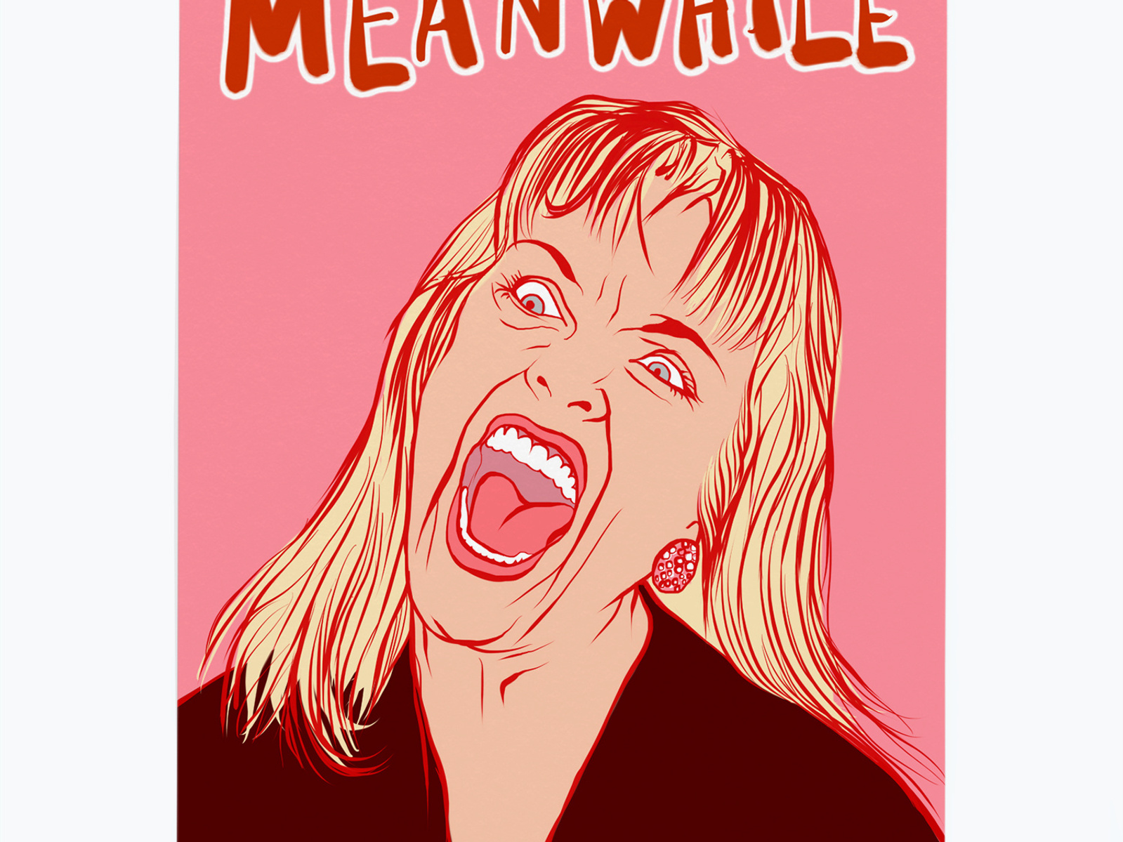 Laura Palmer scream Fine Art giclée Print optional framing artwork by