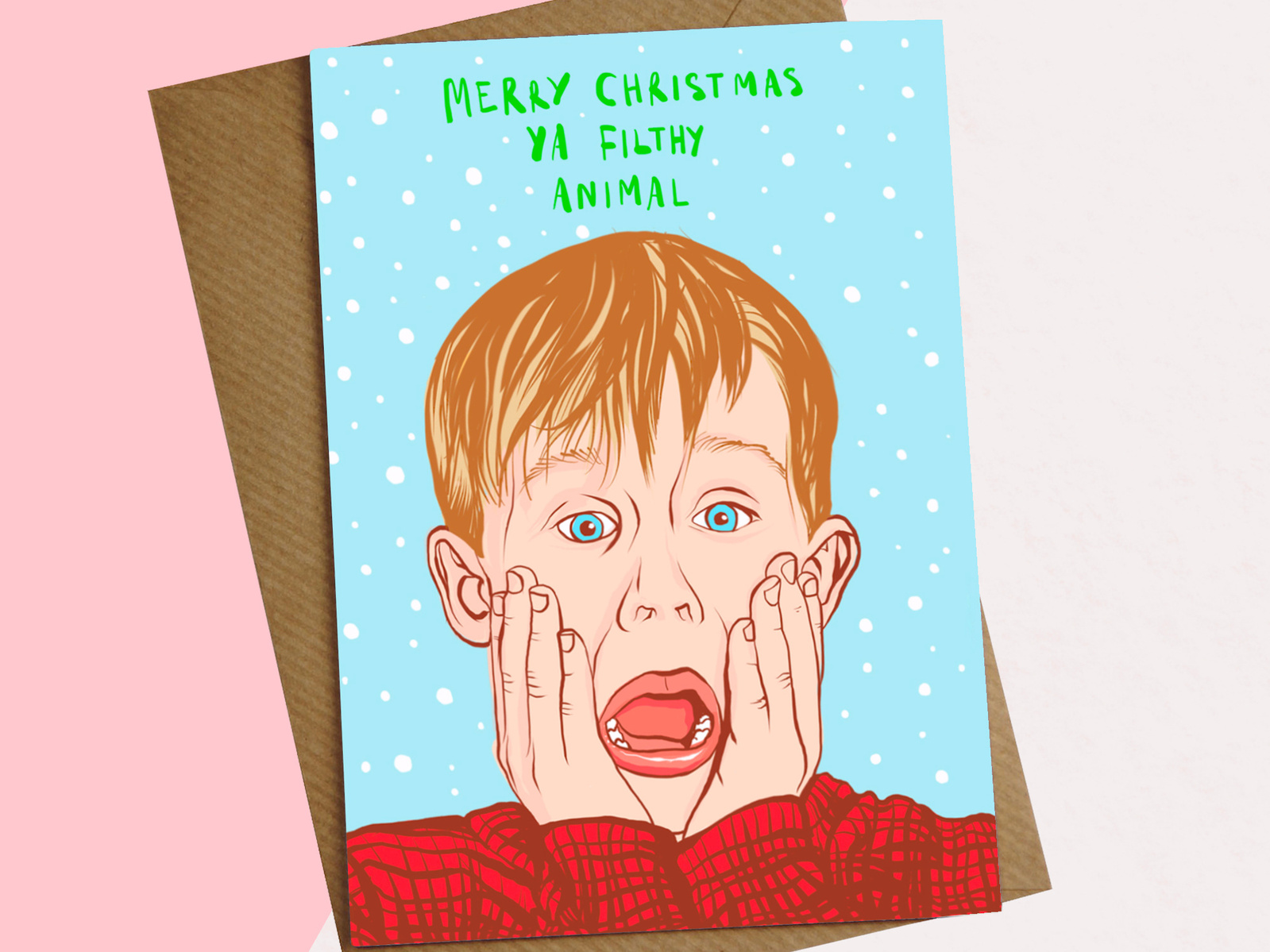 Home Alone Christmas Card Ryan Hodge Illustration