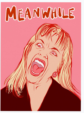 Fine art giclée print of Laura Palmer Screaming 