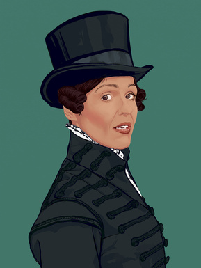 Fine art giclée print of Suranne Jones as Anne Lister 