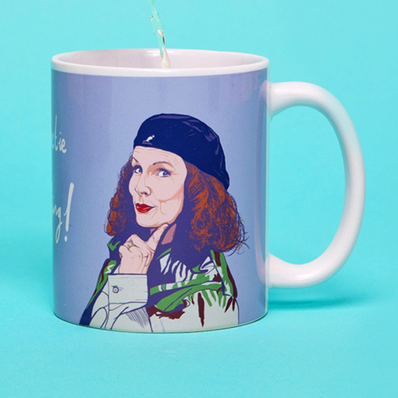 Absolutely fabulous 11oz ceramic mug featuring Patsy Stone and Edina Monsoon and the phrase 