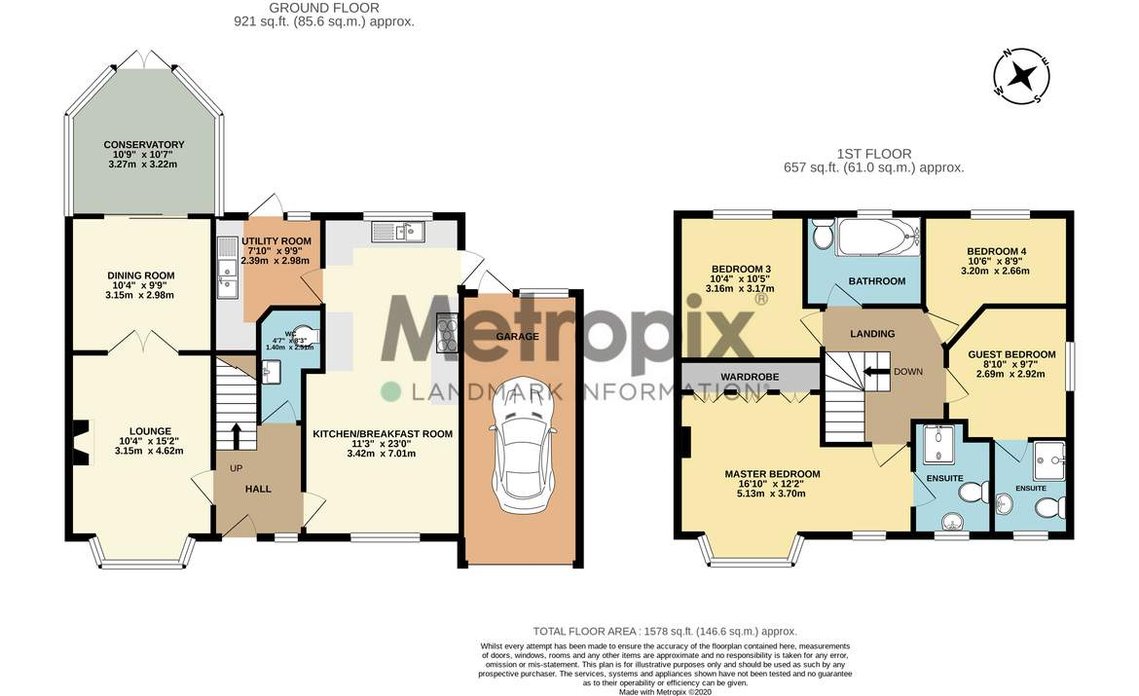 Examples of 2D colour Floor Plans that can be produced by Brighthouse Photography