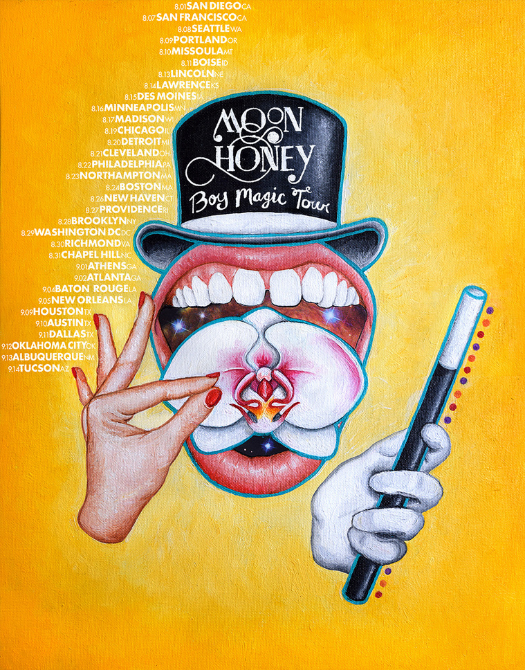 Moon Honey Poster by Jess Joy