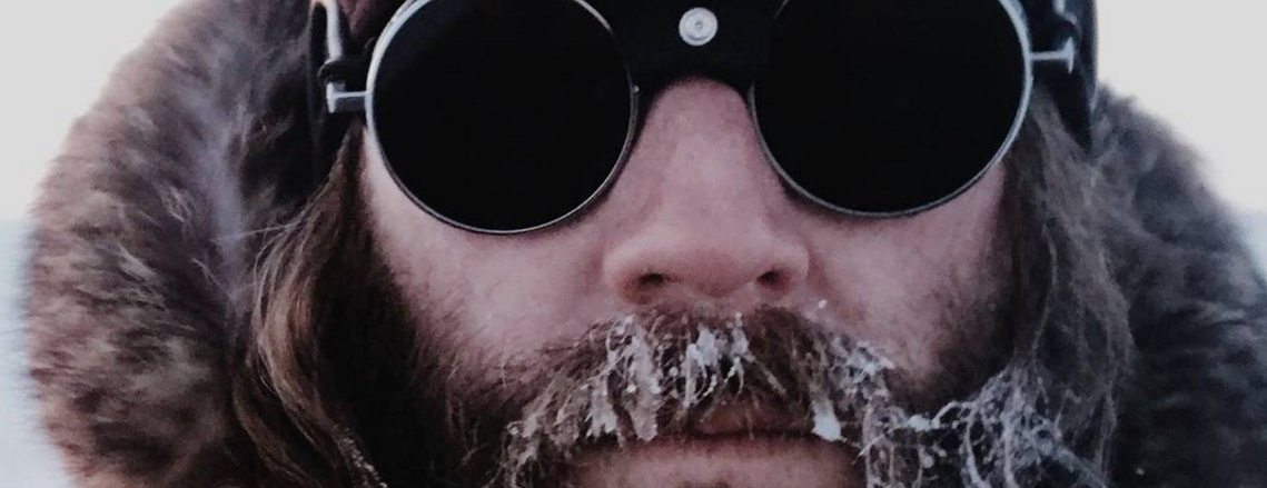 Andrew on set in the arctic circle
