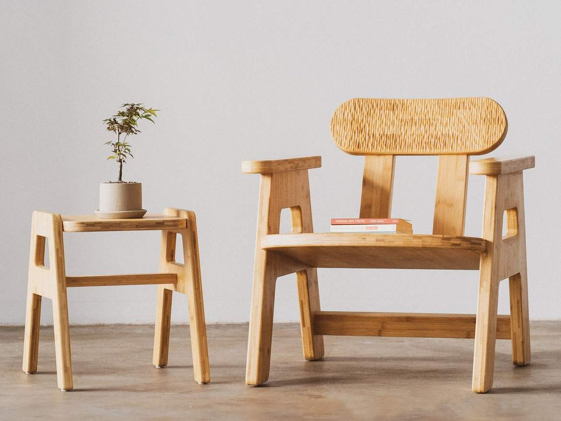 Furniture  designed and crafted in Singapore with sustainable bamboo