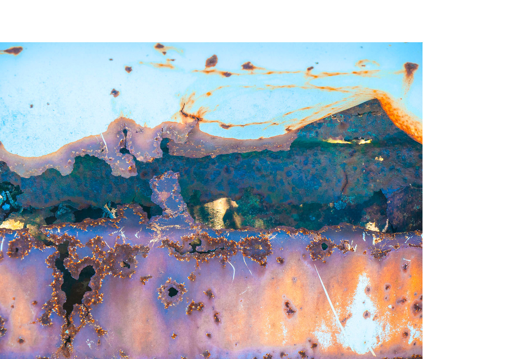 Rust resembling mountains