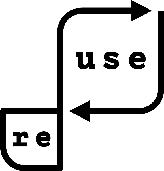 Reuse logo for OCAD University's system of material reuse on campus