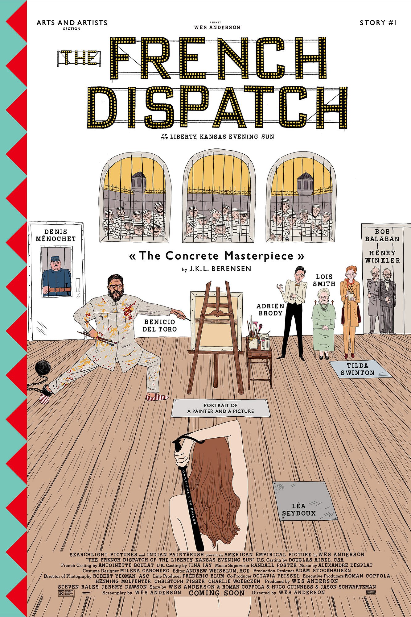 The Concrete Masterpiece -  Character Teasers  for The French Dispatch

Commissioned work for the film The French Dispatch directed by Wes Anderson
© Searchlight Pictures