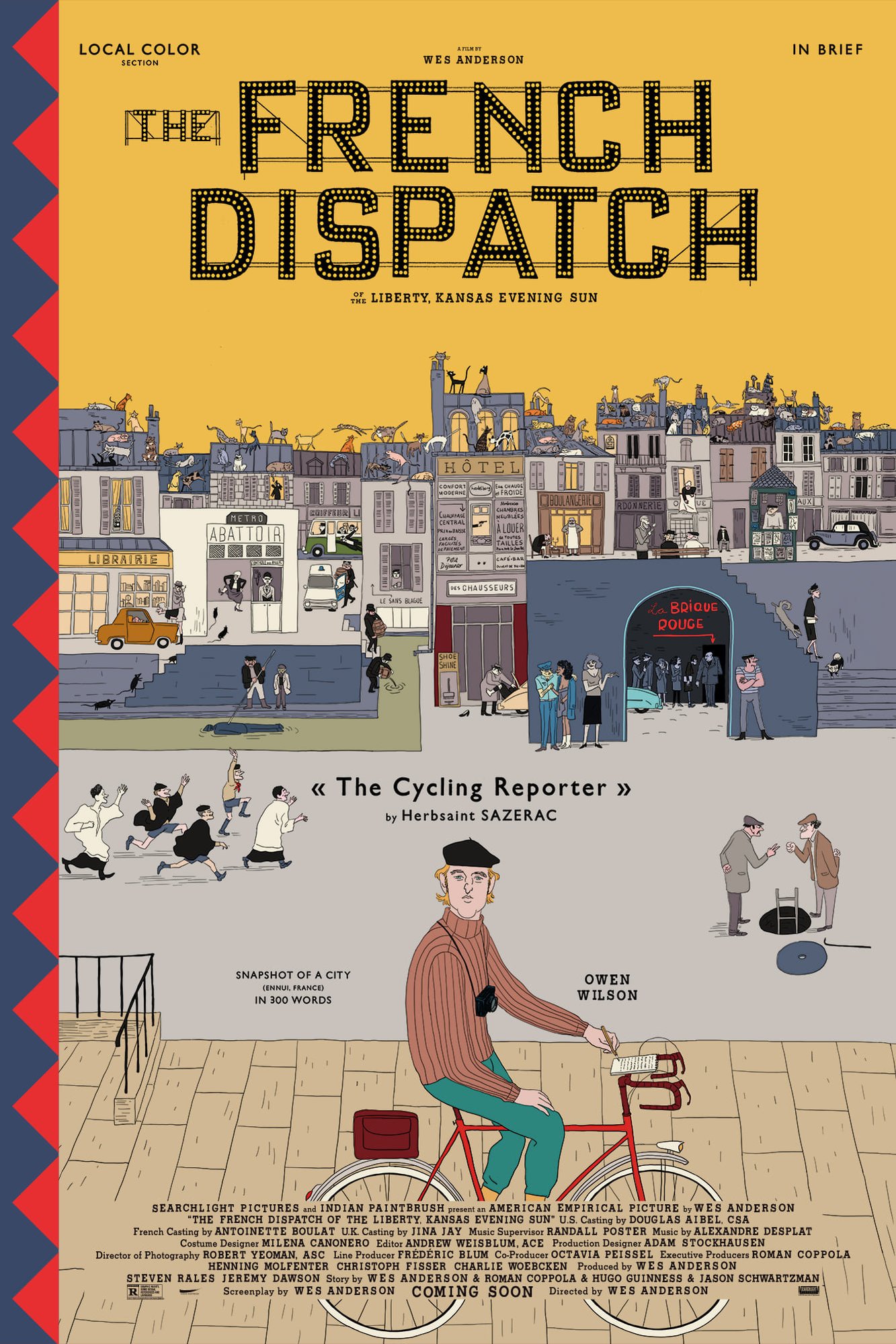The Cycling Reporter -  Character Teasers  for The French Dispatch - Javi Aznarez

Commissioned work for the film The French Dispatch directed by Wes Anderson
© Searchlight Pictures
