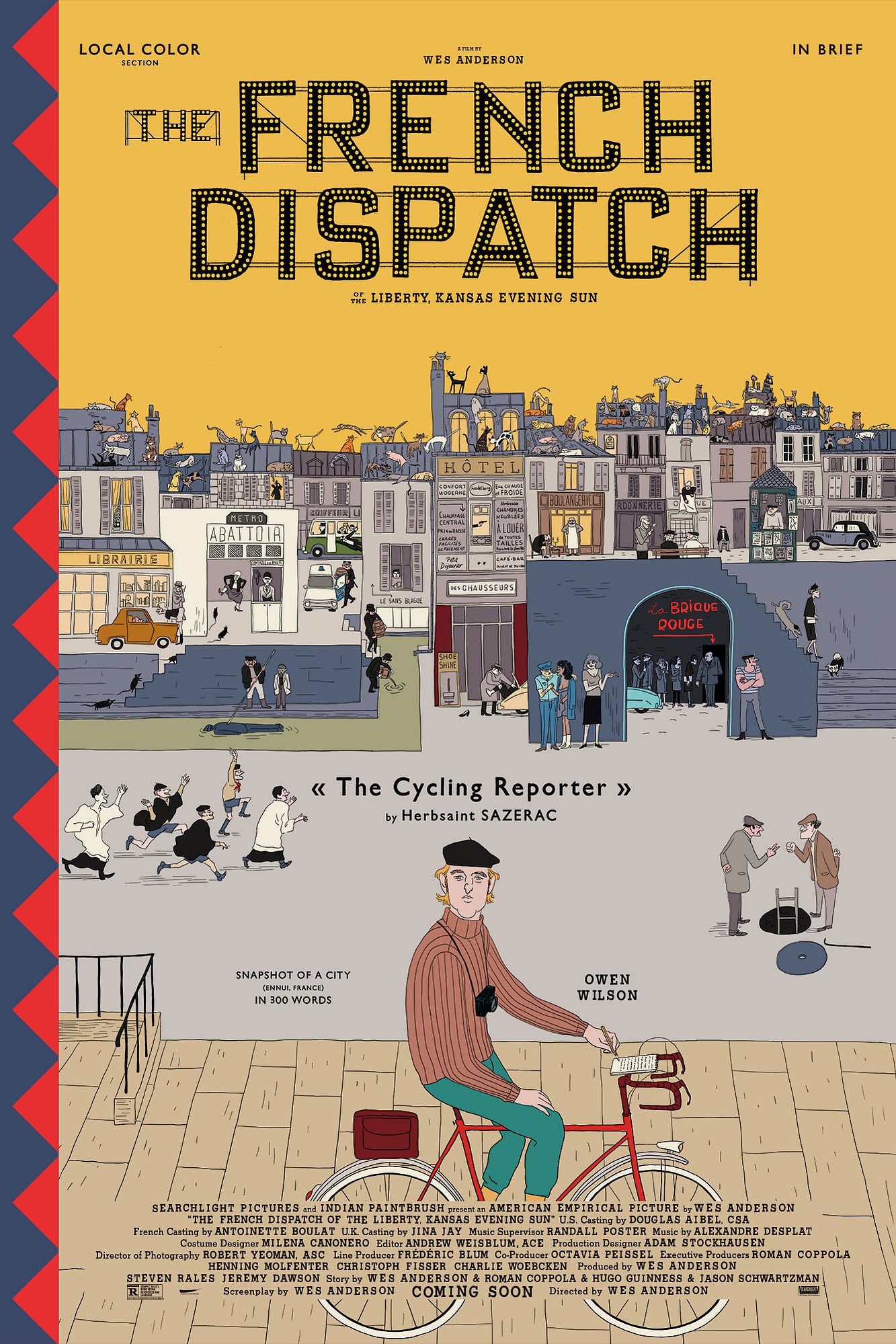 The Cycling Reporter -  Character Teasers  for The French Dispatch - Javi Aznarez

Commissioned work for the film The French Dispatch directed by Wes Anderson
© Searchlight Pictures