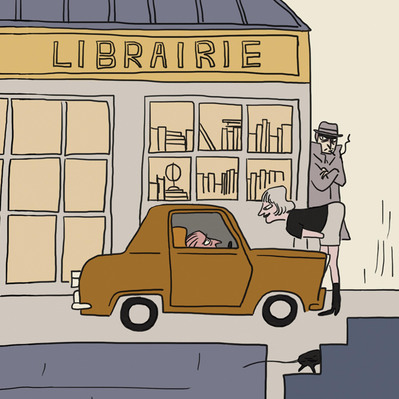 Detail The Cycling Reporter -  Character Teasers  for The French Dispatch

Javi Aznarez - Commissioned work for the film The French Dispatch directed by Wes Anderson
© Searchlight Pictures