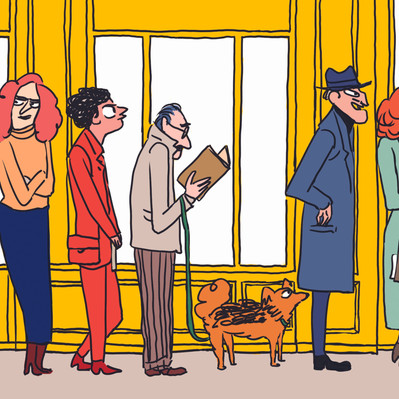 Detail - Javi Aznarez - Commissioned work to celebrate the release of the film The French Dispatch directed by Wes Anderson
© Searchlight Pictures
