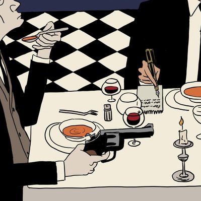Javi Aznarez - Detail - Commissioned work for the film The French Dispatch directed by Wes Anderson
© Searchlight Pictures
