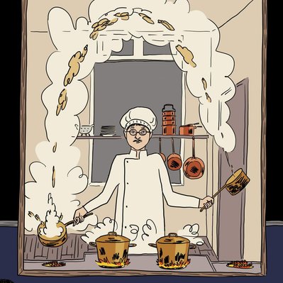 Javi Aznarez - Detail - Commissioned work for the film The French Dispatch directed by Wes Anderson
© Searchlight Pictures