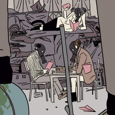 Javi Aznarez - Detail - Commissioned work for the film The French Dispatch directed by Wes Anderson
© Searchlight Pictures