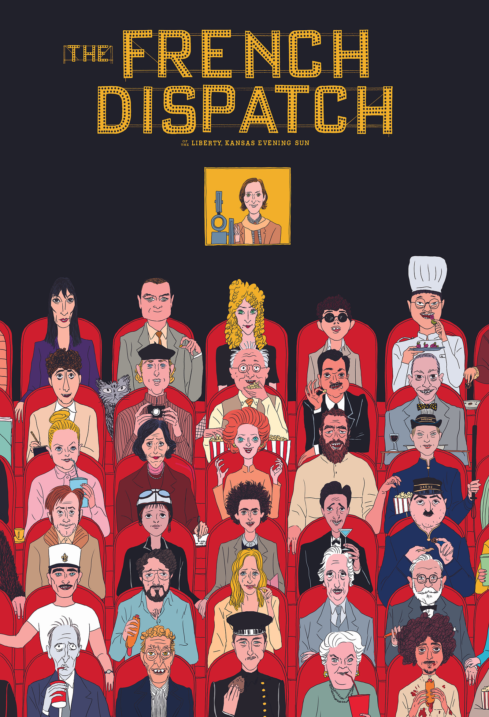 Detail - Javi Aznarez - Commissioned work to celebrate the release of the film The French Dispatch directed by Wes Anderson
© Searchlight Pictures