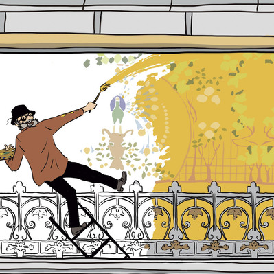 Detail - Javi Aznarez - Commissioned work for LA SAMARITAINE - 2023