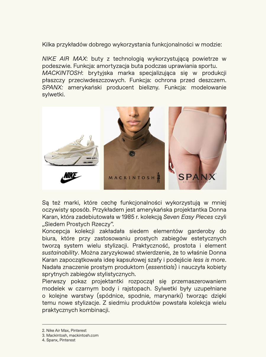 MODA, FASHION BUSINESS BOOK, FASHION EBOOK, MONIKA KAPŁAN, DEFINICJA FASHION DESIGN, NIKE, MACKINTOSH, SPANX