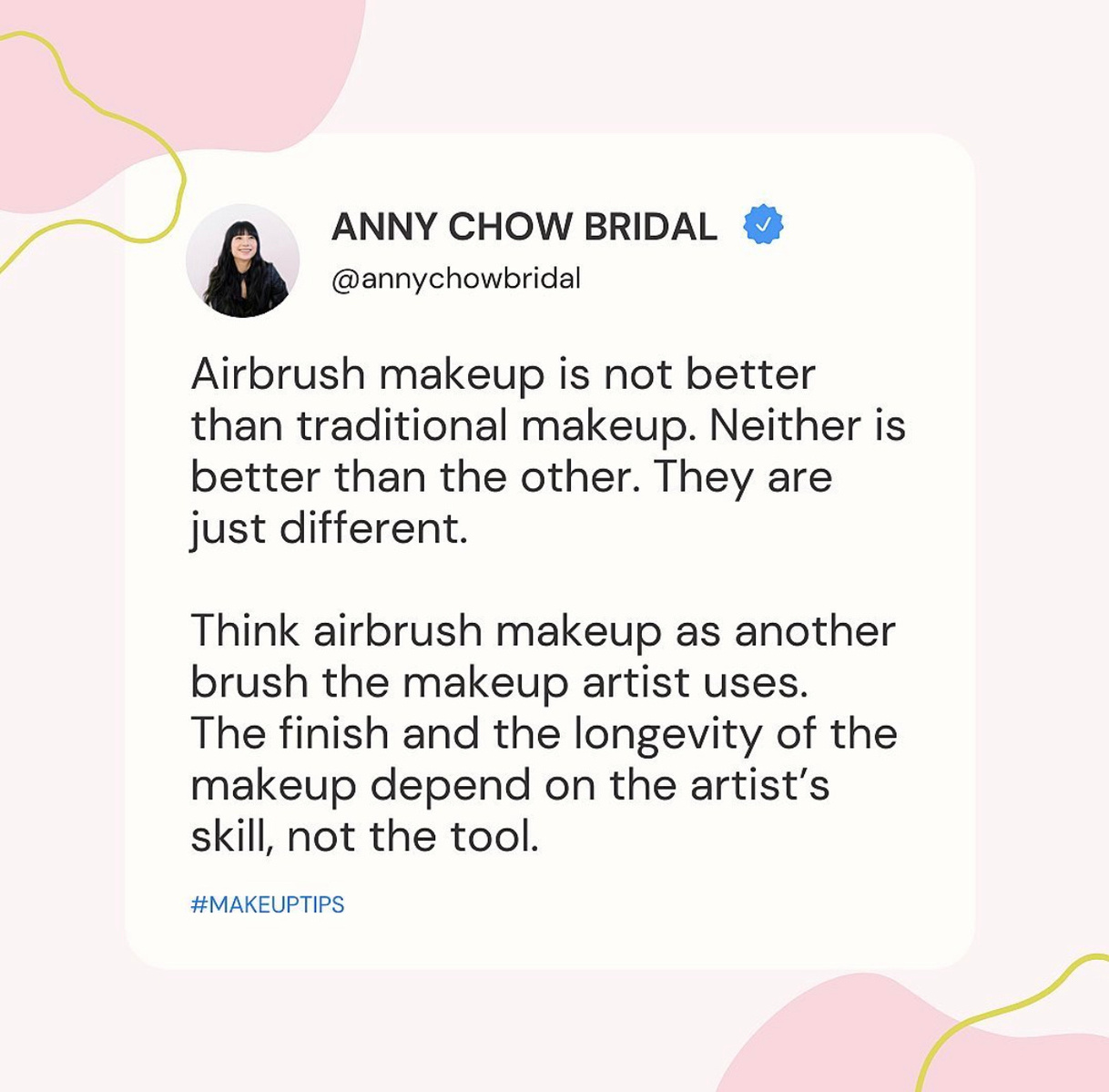 Makeup artist post