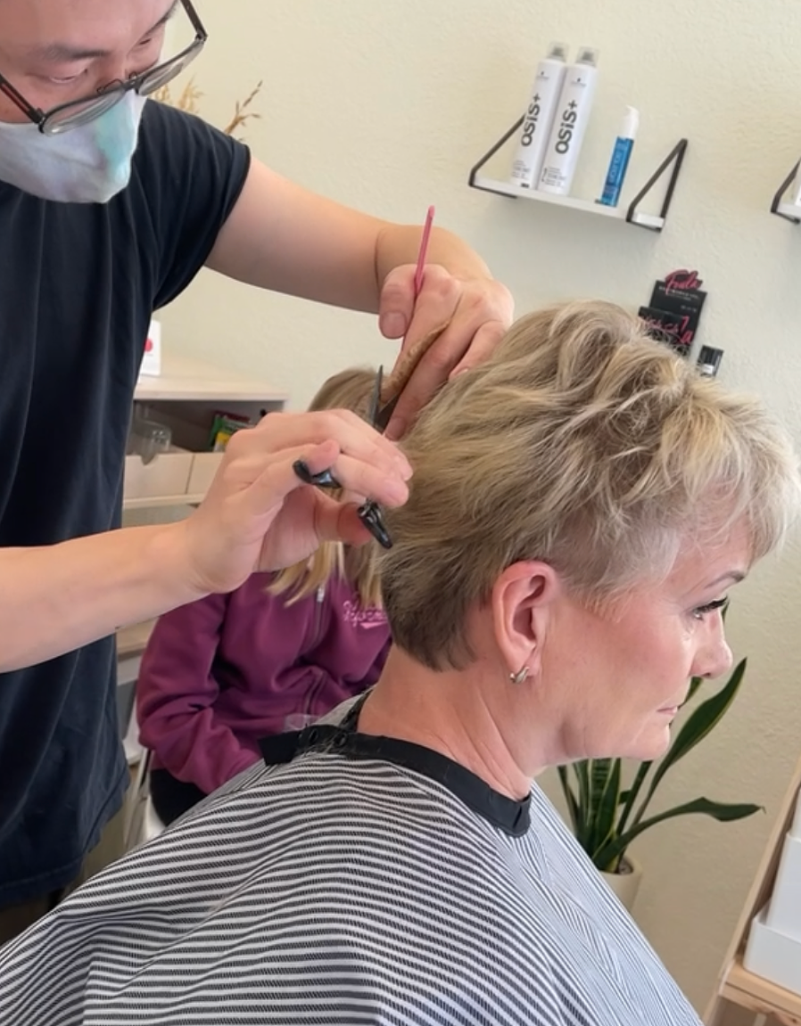 short woman haircut