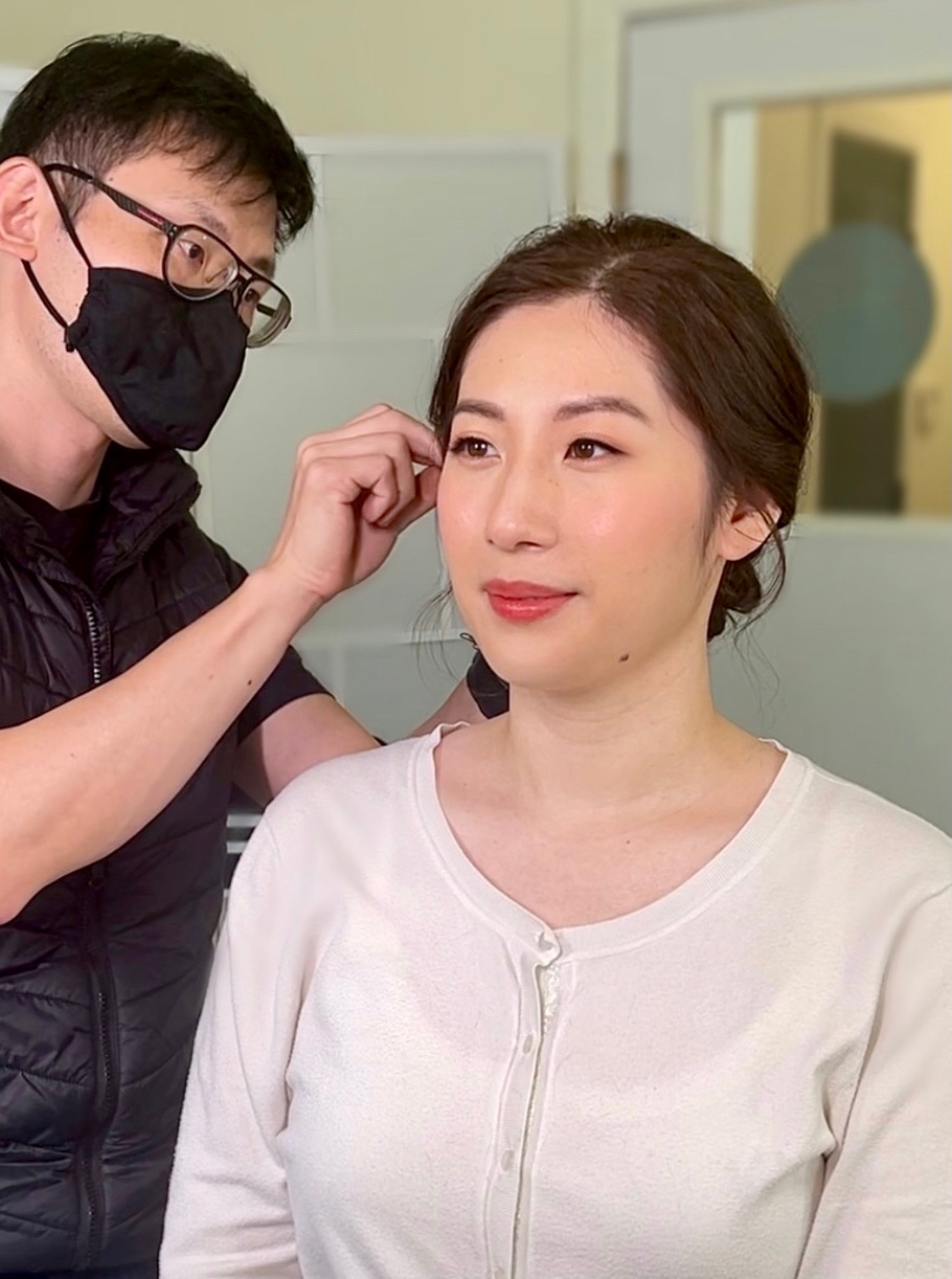 Korean styled bridal makeup created by Anny Chow, Portland leading asian makeup artist, by Anny Chow Bridal