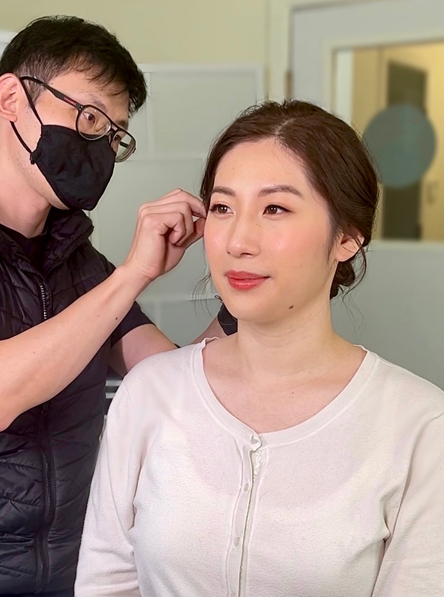 Korean styled bridal makeup created by Anny Chow, Portland leading asian makeup artist, by Anny Chow Bridal
