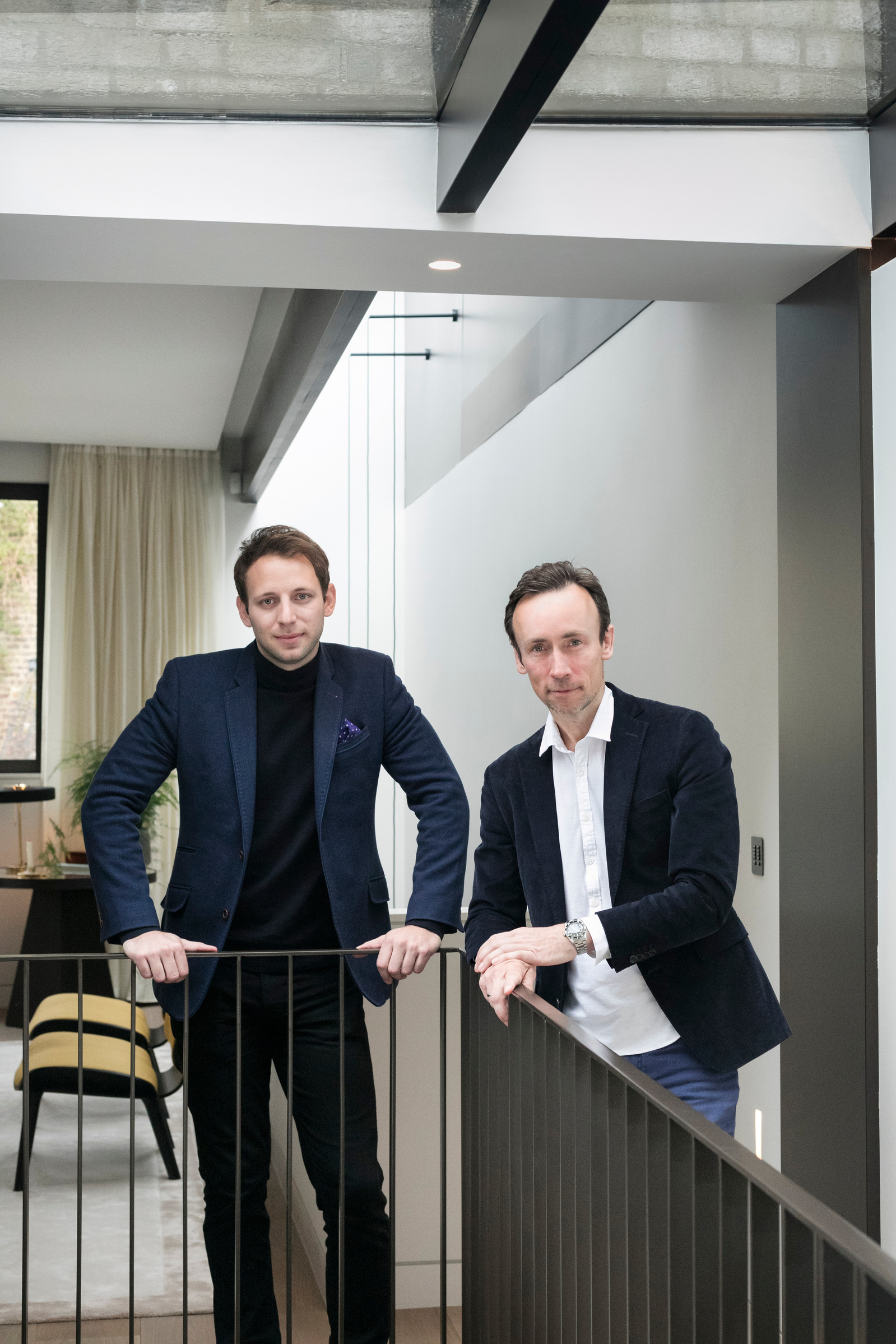 Portrait of Echlin Interior Design Studio co-founders Mark O'Callaghan & Sam McNally.