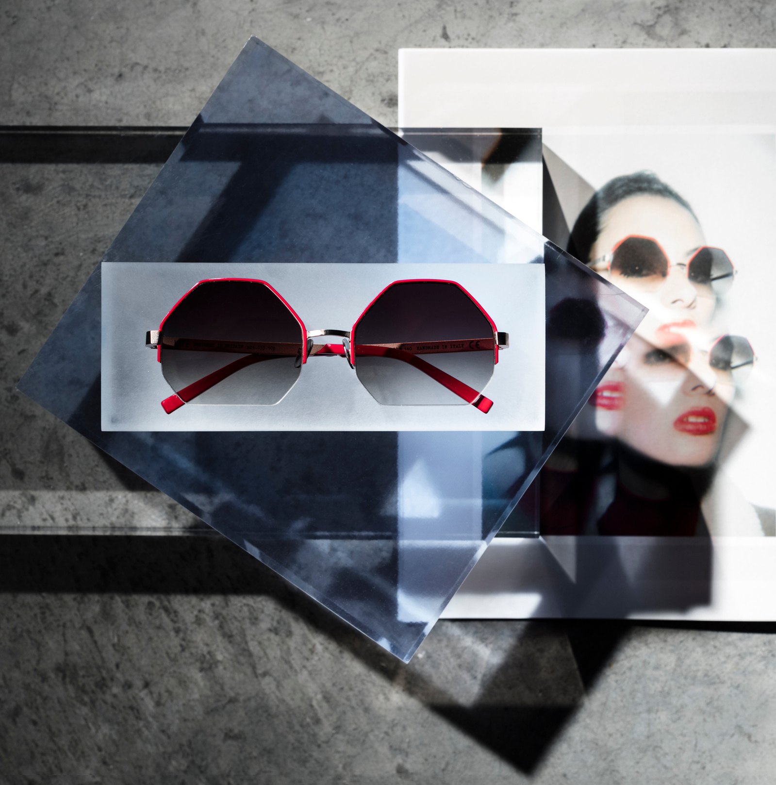 KITE eyewear still life and shop photography