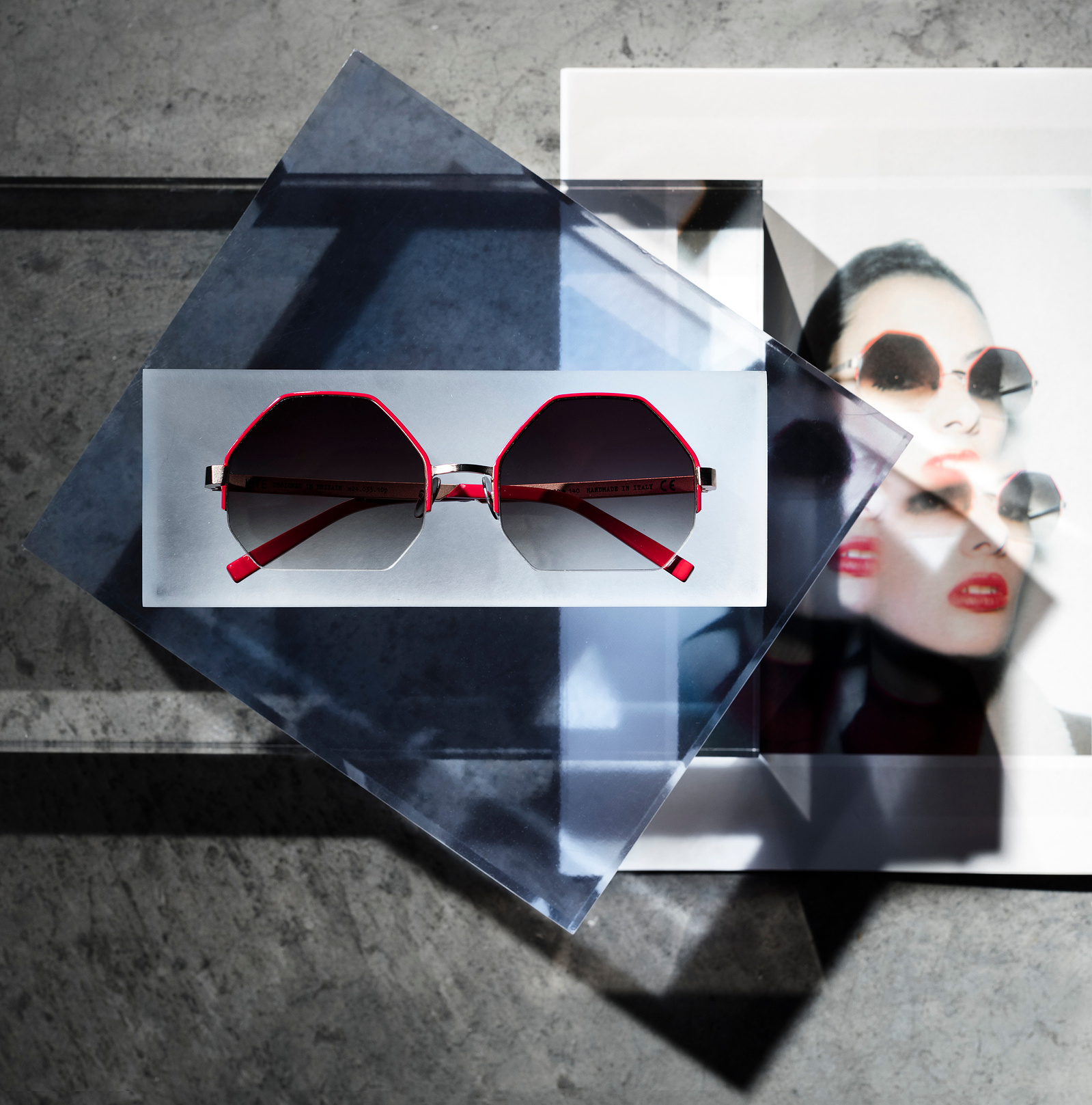 KITE eyewear still life and shop photography