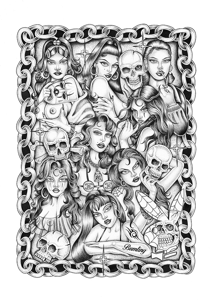 Digital / Hand Drawn (original available)