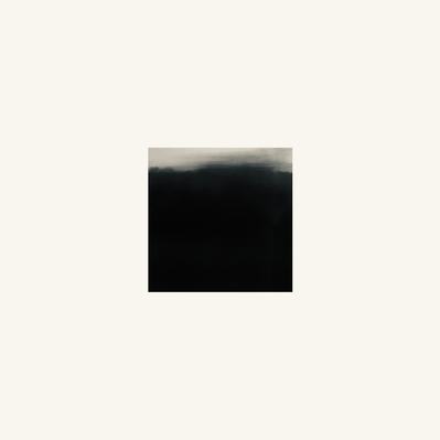 Simon Piveteau - Une photographie en noir et blanc. Un petit paysage capté au crépuscule que le mouvement et le clair obscur font tendre vers l'abstraction.