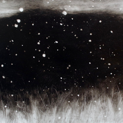 Simon Piveteau - paysage, flocons de neige, landscape, snow
