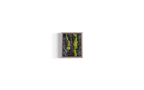 oil on canvas depicts eucalyptus bark shedding, manifestation of healing 