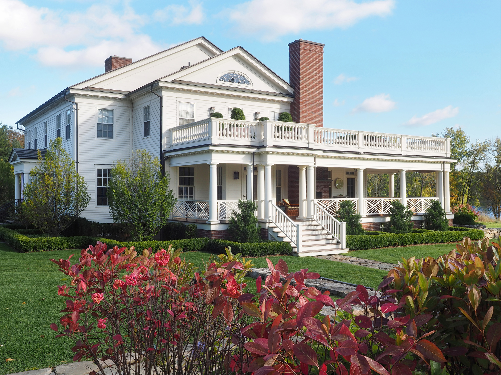 Greek Revival House + New England Architecture + Lakeville + Amber Construction + Photographer Adrian Jones