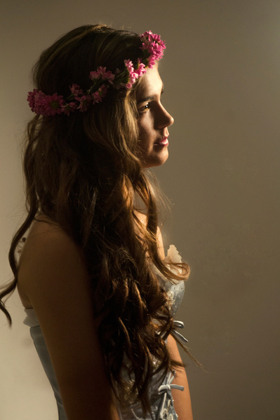 Flowers romantic photo session