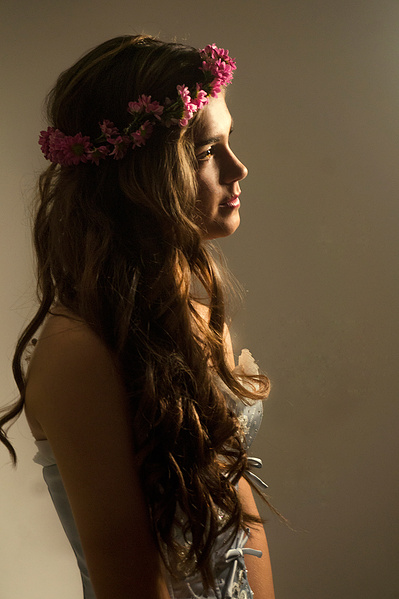 Flowers romantic photo session