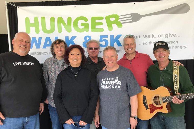 We had great fun rocking at the Emergency Food Network's Hunger Walk in May. Special thanks to our guest drummer Gary!