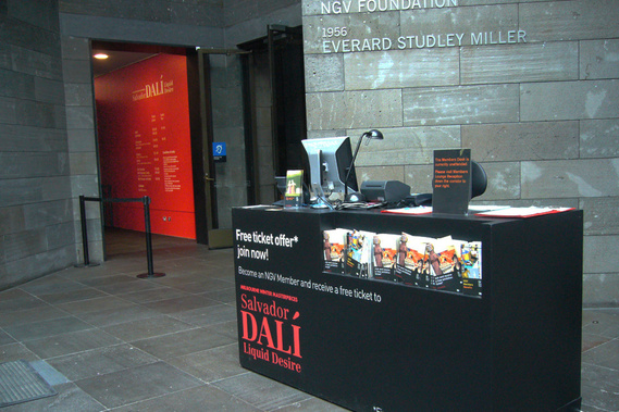Salvador Dali exhibition design melbourne australia national gallery of victoria 
